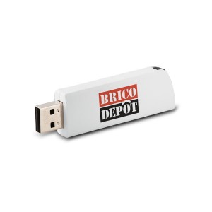 Clé USB personnalisée modèle Click, logo Brico-dépot