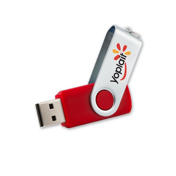 clé USB personnalisée pivotante Twister