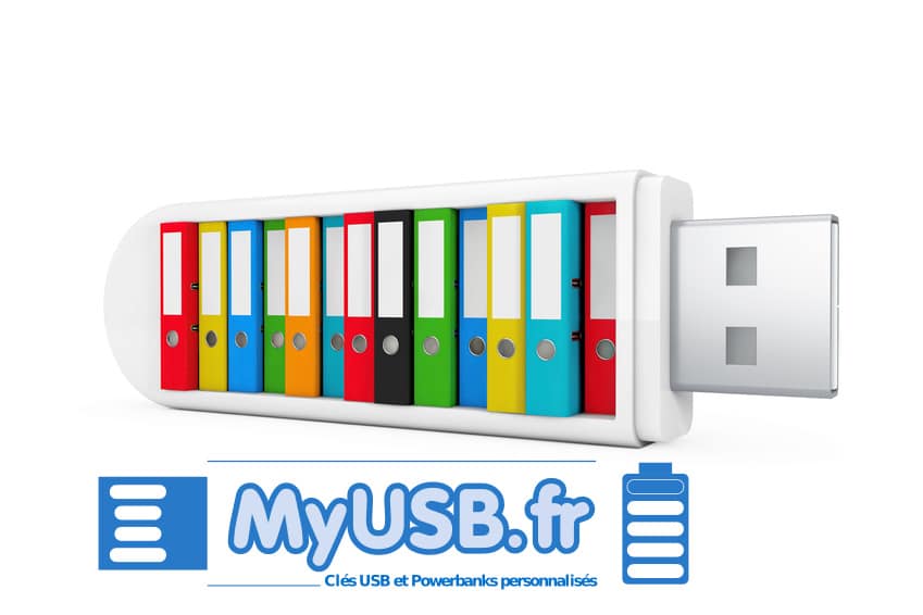 Lot de clés USB personnalisées modèle Click - MyUsb