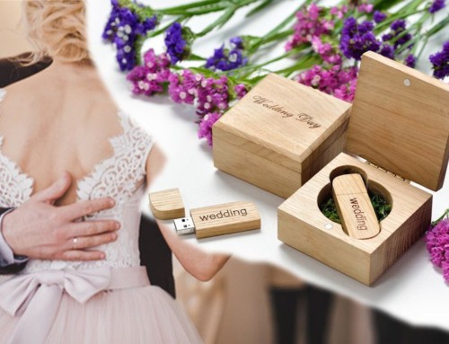 Une clé USB personnalisée pour les photos et vidéos du mariage et remerciements
